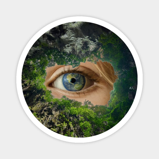 Earth Is Watching You Magnet by AlexMir